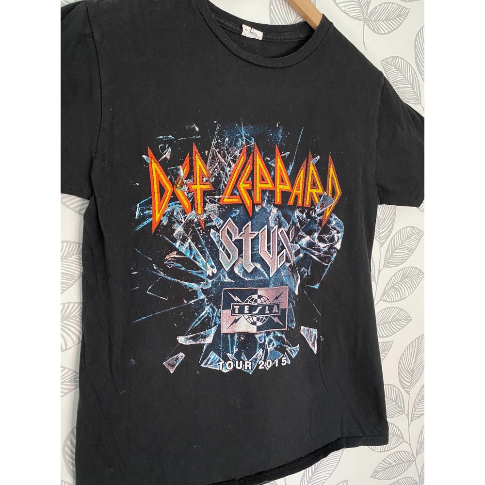 Def Leppard, Styx, Tesla Black 2015 Tour T-shirt, Size S